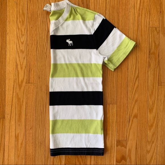 ABERCROMBIE AND FITCH KIDS STRIPED COLOURED T-SHIRT - Picture 4 of 4